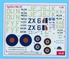 ICM - Spitfire Mk. IX, Partial kit decals, 1/48 scale