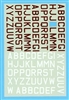 Microscale 72-52 - RAF ID Letters, White and Red, Large, Partial decals