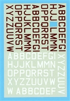 Microscale 72-52 - RAF ID Letters, White and Red, Large, Partial decals