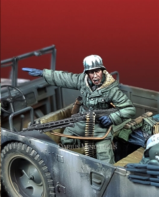 Darius Miniatures F35071 - German WSS MG42 Gunner