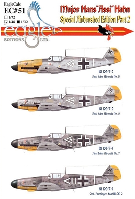 EagleCals EC#32-051 - Major Hans "Assi" Hahn, Special Airbrushed Edition Part 2