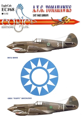 EagleCals EC#32-068 - A.V.G. Tomahawks, 1st Squadron