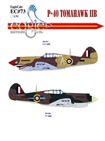 EagleCals EC#32-073 - P-40 Tomahawk IIB