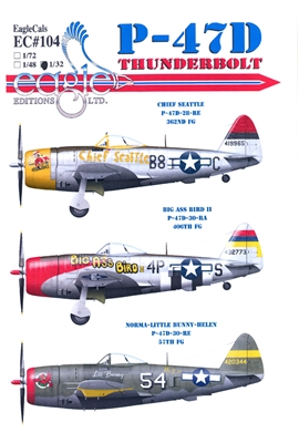 EagleCals EC#32-104 - P-47D Thunderbolt (Chief Seattle...)