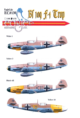 EagleCals EC#32-130 - Bf 109 F-4/Trop, Part 1