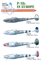 EagleCals EC#32-188 - P-38s in Europe