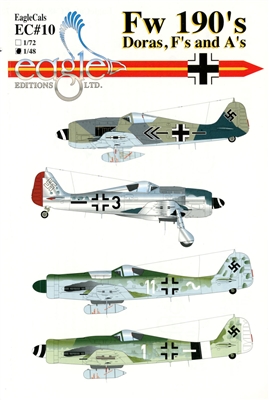 EagleCals EC#48-010 - Fw 190's, Doras, F's and A's