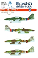 EagleCals EC#48-013 - Me 262 A-1a's KG(J) 6 & JG 7 (1/48 scale)