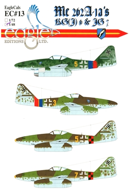 EagleCals EC#48-013 - Me 262 A-1a's KG(J) 6 & JG 7 (1/48 scale)