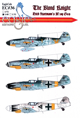 EagleCals EC#48-036 - The Blond Knight, Erich Hartmann's Bf 109 G-6s