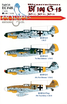 EagleCals EC#48-048 - Messerschmitt Bf 109 G-4s (JG 27, JG 52, JG 53)