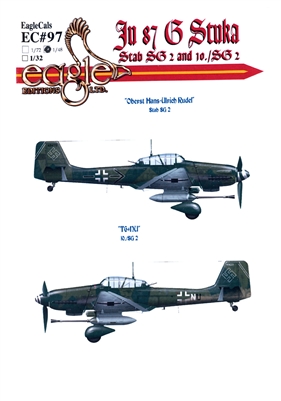 EagleCals EC#48-097 - Ju 87 G Stuka (Stab SG 2 and 10./ SG2)