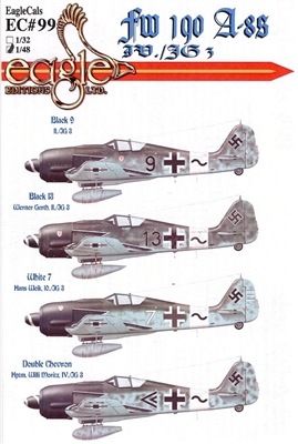 EagleCals EC#48-099 - Fw 190 A-8s (IV./JG 3)
