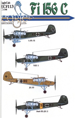 EagleCals EC#48-113 - Fi 156 C, Fieseler Storch, Part 2