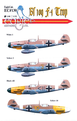 EagleCals EC#48-130 - Bf 109 F-4/Trop, Part 1