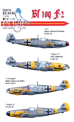 EagleCals EC#48-136 - Bf 109 F-2 (Dietrich Hrabak...)