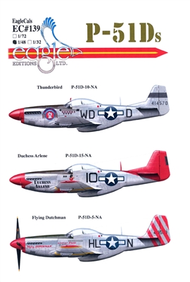 EagleCals EC#48-139 - P-51Ds (Thunderbird...)