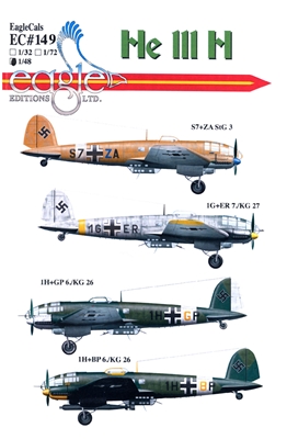 EagleCals EC#48-149 - He 111 H