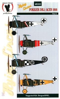 Eagle Strike 48102 - The Flying Circus Fokker DR.1 Aces 1918, Part 1