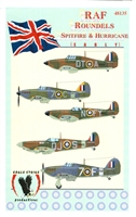 Eagle Strike 48135 - RAF Roundels, Spitfire & Hurricane (early)
