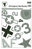 Eagle Strike 72047 US Insignia (Red Border) 1943