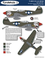 Fundekals 32-A03 - P-40N-5-CU, 42-105128 (2nd Lt. Philip Adair)