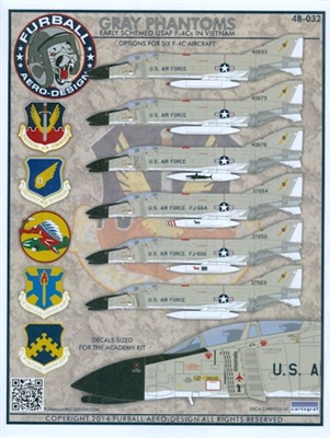 Furball 48-032 - Gray Phantoms (Early Schemed USAF F-4Cs in Vietnam)