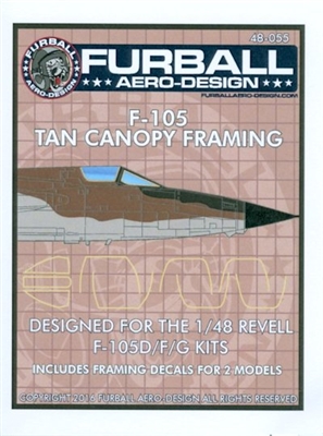 Furball 48-055 - F-105 Tan Canopy Framing