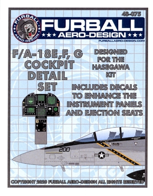 Furball 48-075 - F-18E,F,G Cockpit Detail Set
