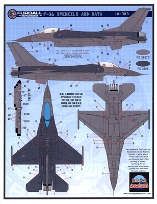 Furball 48-083 - F-16 Stencil and Data