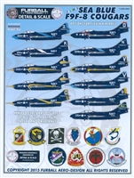 Furball F/D&S-4803 - Colorful Sea Blue F9F-8 Cougars