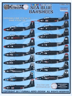 Furball F/D&S-4811 - Colorful F2H-2/2P Sea Blue Banshees