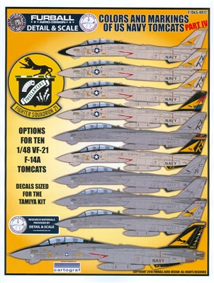 Furball F/D&S-4812 - Colors and Markings of the US Navy Tomcats, Part IV