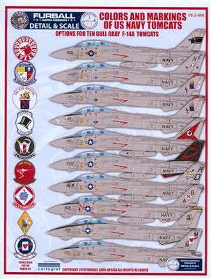 Furball F/D&S-4816 - Colors and Markings of the US Navy Tomcats, Part VIII