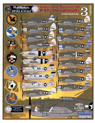 Furball F/D&S-4831 - Colors & Markings of P-47Ds, Part 3