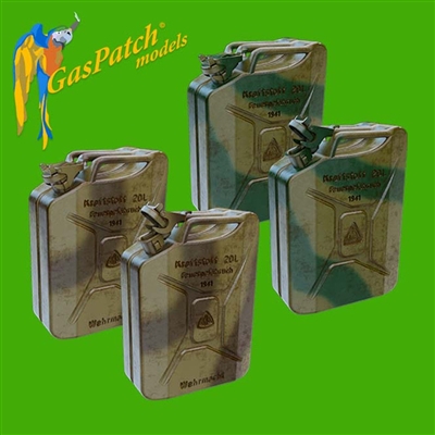 GasPatch 35288 - German Fuel Jerry Cans 1941 ABP & SCHWELM (12 items), 1/35 scale
