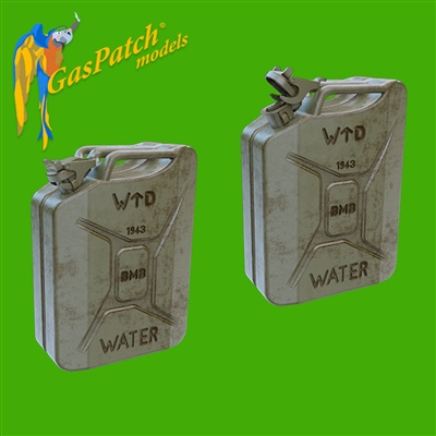 GasPatch 35298 - British Water Cans 1943 (12 items), 1/35 scale