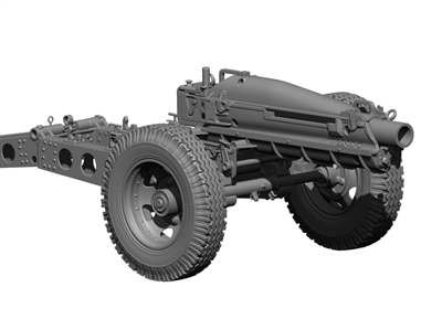 H3 Models 35067 - WW2 M1A1 Howitzer 75mm