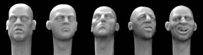 Hornet Heads H3203 - Replacement Heads for 1:32 / 54mm Figures