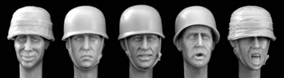 Hornet Heads HGH06 - Heads Wearing German Parachute Troops Helmet WW2