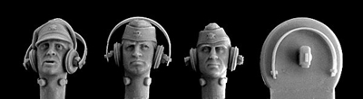 Hornet Heads HGH23 - Late WW2 SS Tank Crewmen Heads