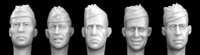 Hornet Heads HRH02 - Heads Wearing Soviet Pilotka Sidecaps WW2 and Postwar