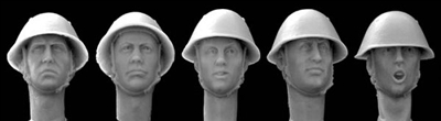 Hornet Heads HWH02 - Heads with East German Helmets