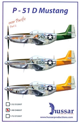 Hussar HSD-48007 - P-51 D Mustang over Pacific, Part 2