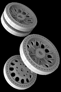 Hussar HSR-35029 - T-34/76 / T-34/85 Half Spider Late Wheels