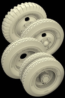 Hussar HSR-35030 - ZIS-5, ZIS-6, ZIS-42 Russian Truck Wheels with Spare