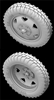 Hussar HSR-35040 - Sd.Kfz. 232 (6 RAD) Type 1 Wheels with Spare