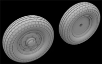 Hussar HSR-35079 - 15 CWT Chevy Wheels with Sand Tires