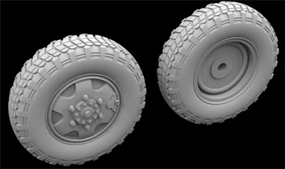 Hussar HSR-35090 - Sd.Kfz. 231/263 Wheels with Spare