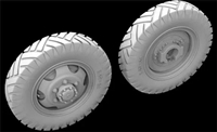 Hussar HSR-35106 - M3A1 Scout Car - Early 6 holes Rim Wheels